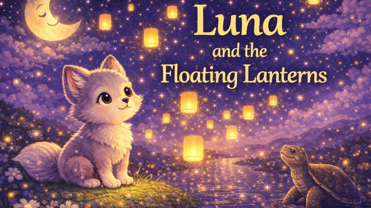 Luna and the Floating Lanterns ✨ | Bedtime Story for Kids | Luna’s Bedtime Stories