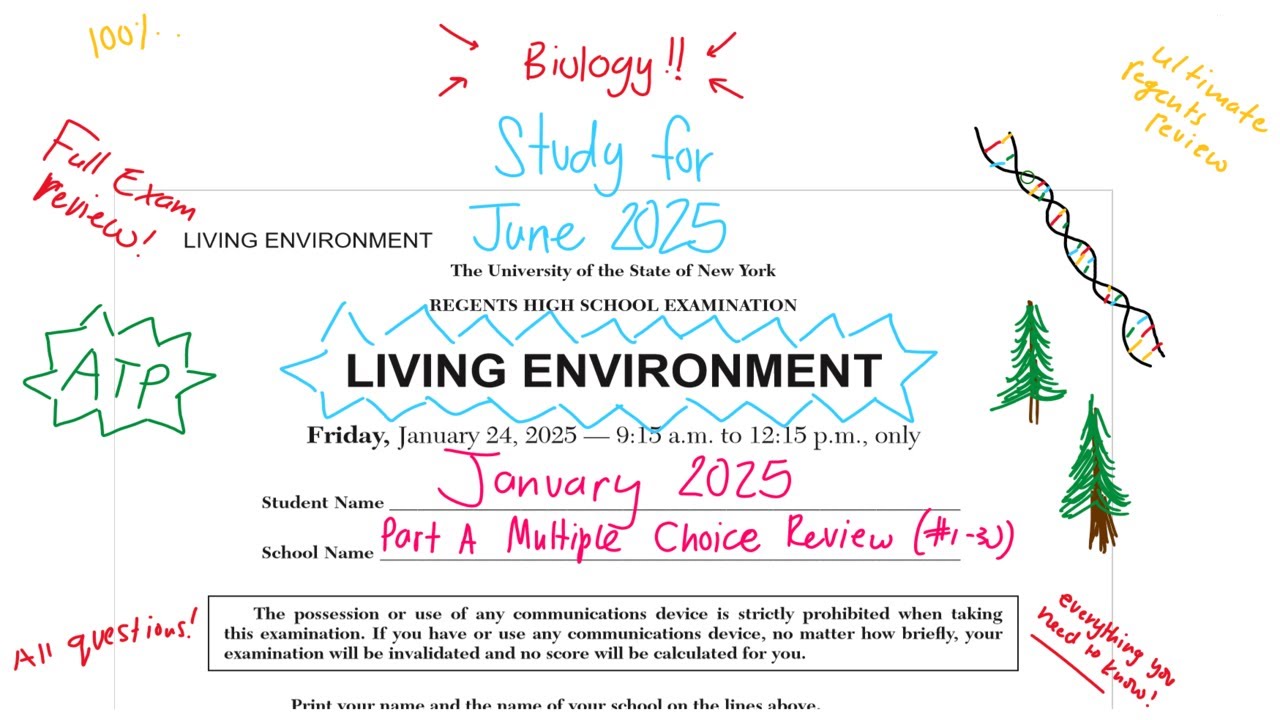 January 2025 Living Environment Regents Review (Part A #1-30) [biology regents]