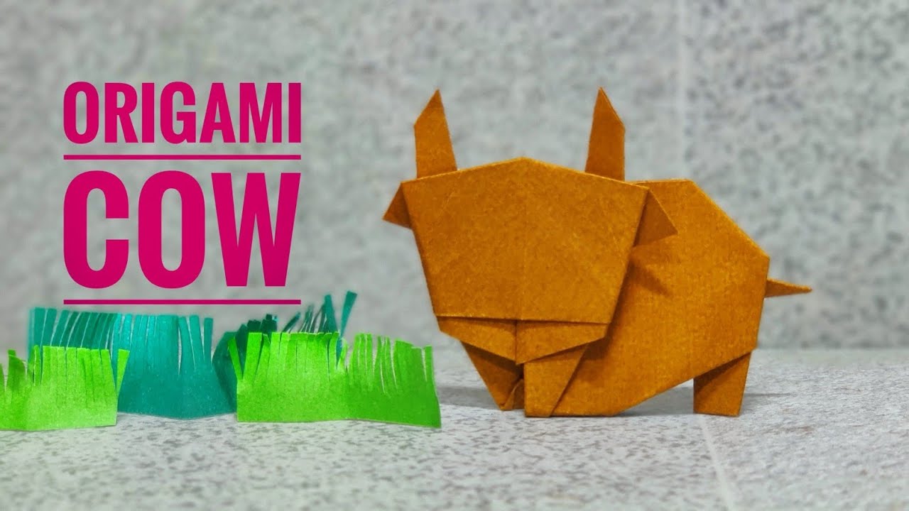 Origami Cow | Origami Cattle | Origami tutorial | Paper craft