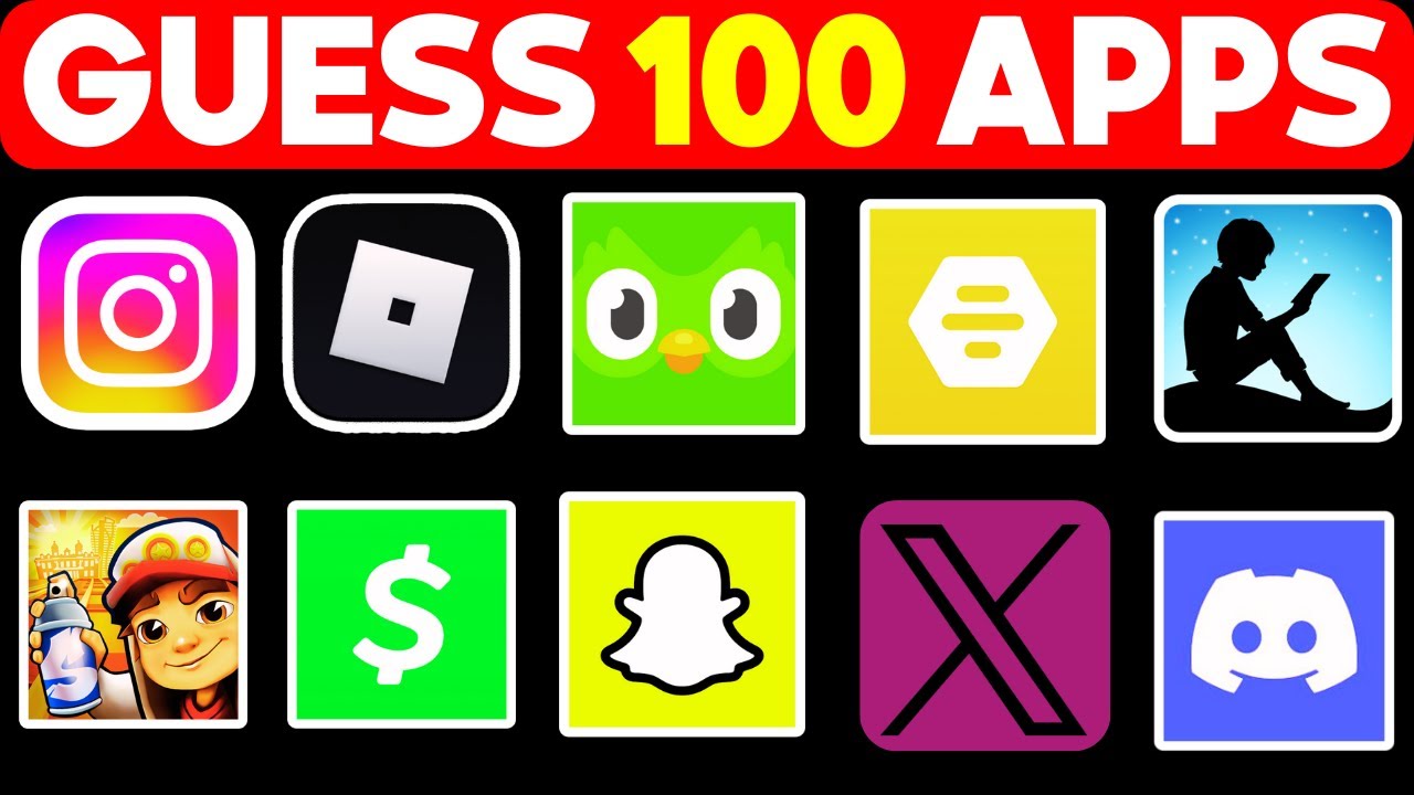 Logo Trivia Challenge: Can You Guess The Logo in 3 Seconds?⏰🤔 | 100 Famous Apps Edition (UPDATED)