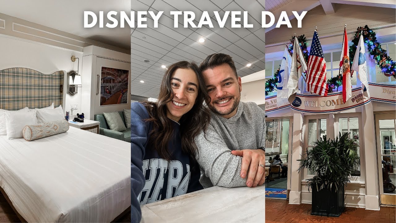 DISNEY WORLD TRAVEL DAY ✨ flight to Orlando, Disney's Boardwalk Resort, room tour, fireworks & more!