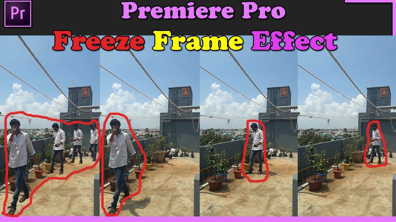 Premiere Tutorials in Telugu | Freeze Frame Effect Tutorial | Telugu Premiere Tutorial!