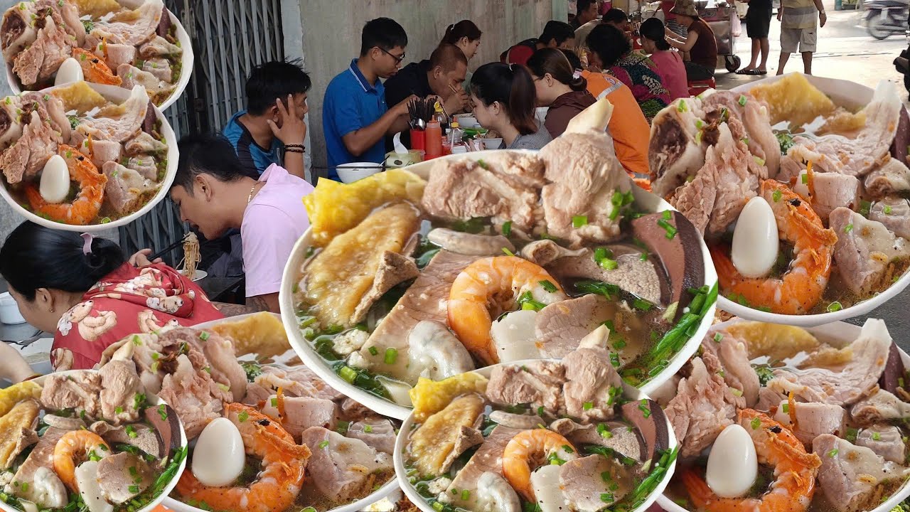 CHI TIẾT QUÁN HỦ TIẾU XÍ QUÁCH 40K NGON RẺ NHẤT QUẬN VÙNG VEN SÀI GÒN KHÁCH ĐẾN ĂN ĐÔNG KHEN NỨC NỞ 