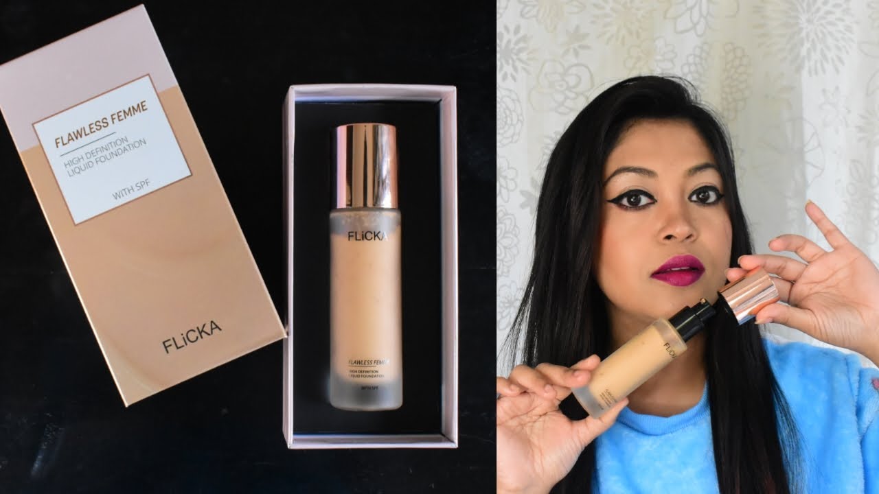 Обзор жидкой тональной основы FLiCKA FLAWLESS FEMME HD | Тональная основа FLiCKA | Полное покрыти...