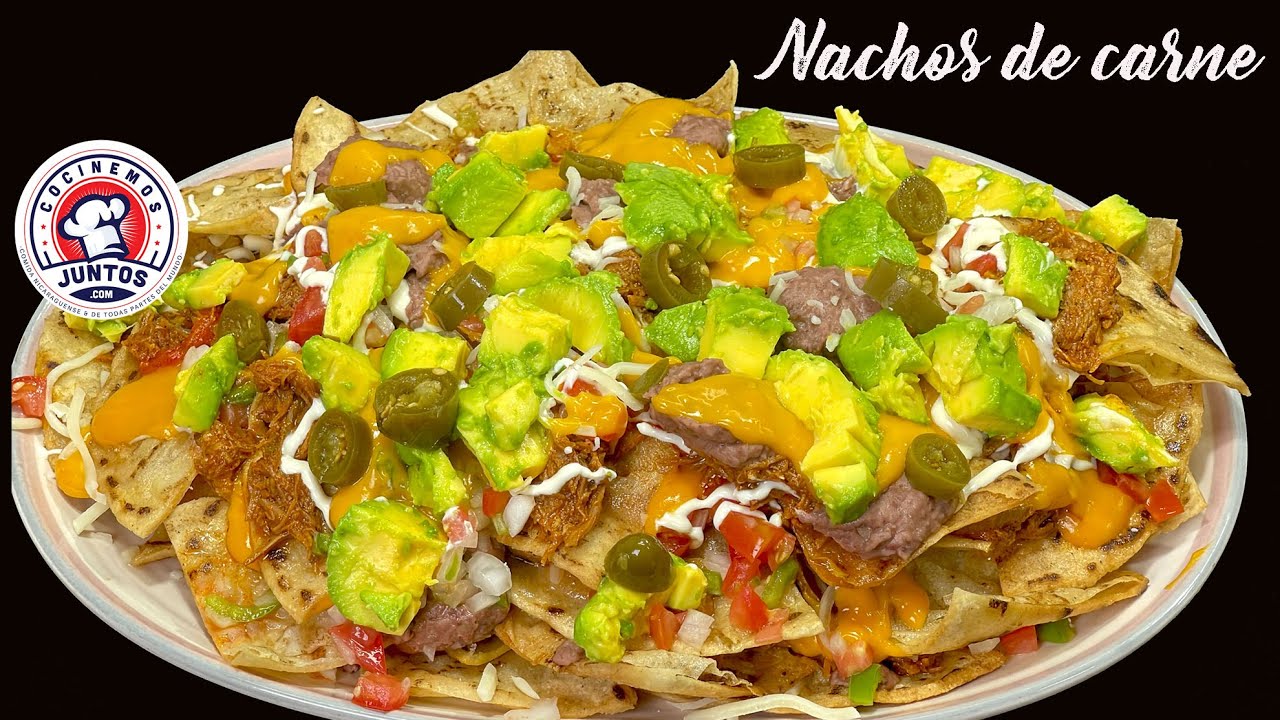 Receta de nacho con carne de res