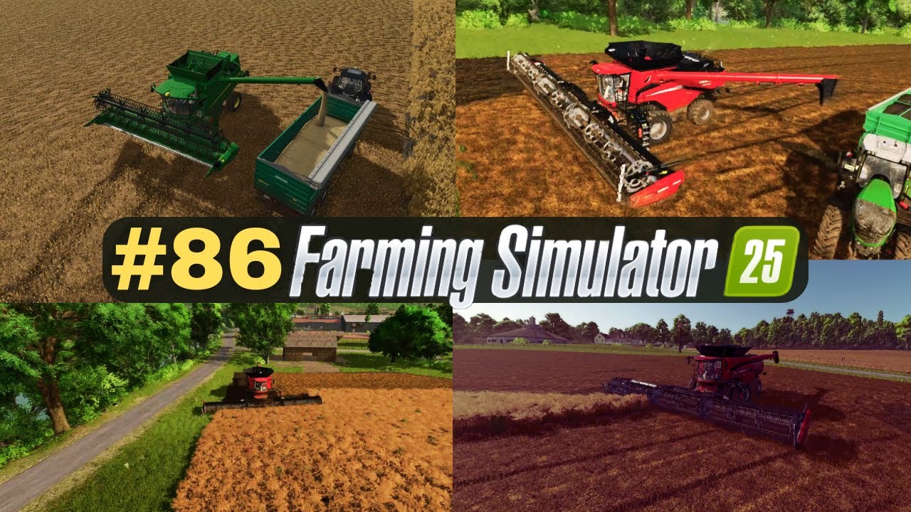 Canola Harvest MADNESS | From Field TO Factory I Riverbend springs ep.86 #simulator #farming #fs25