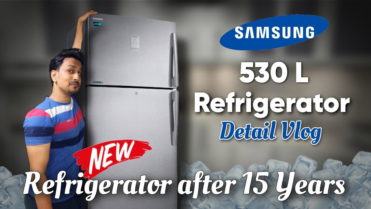 New Refrigerator after 15 Years 🤩| Samsung 530 Litre Double Door Refrigerator @RashidFarooquiVlogs
