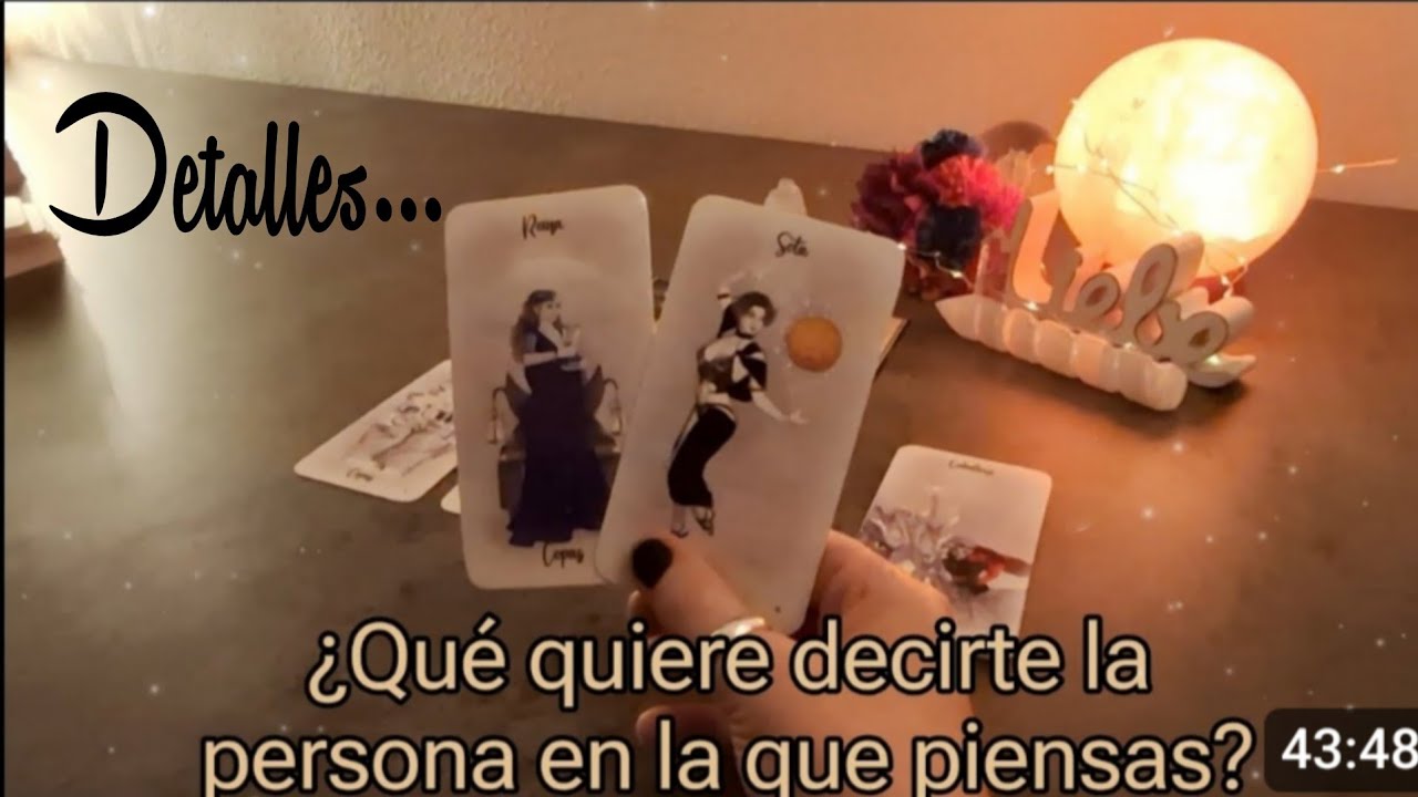 ¿💬Qué quiere decirte la persona en la que piensas🤔?