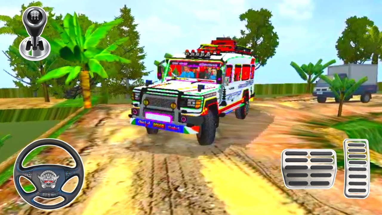 💥Indian Force Toofan Cruiser Village Off-Road Adventure | Bus Simulator Indonesia Gameplay