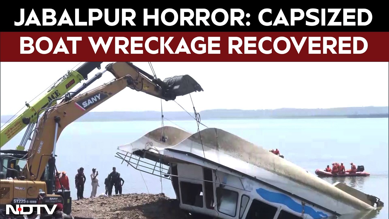 Jabalpur Cruise Tragedy News | Capsized Cruise Boat Wreckage Retrieved From Bargi Dam