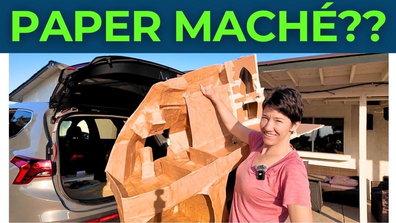 Paper Mache SUV Camper, the First Attempt + New Stove!