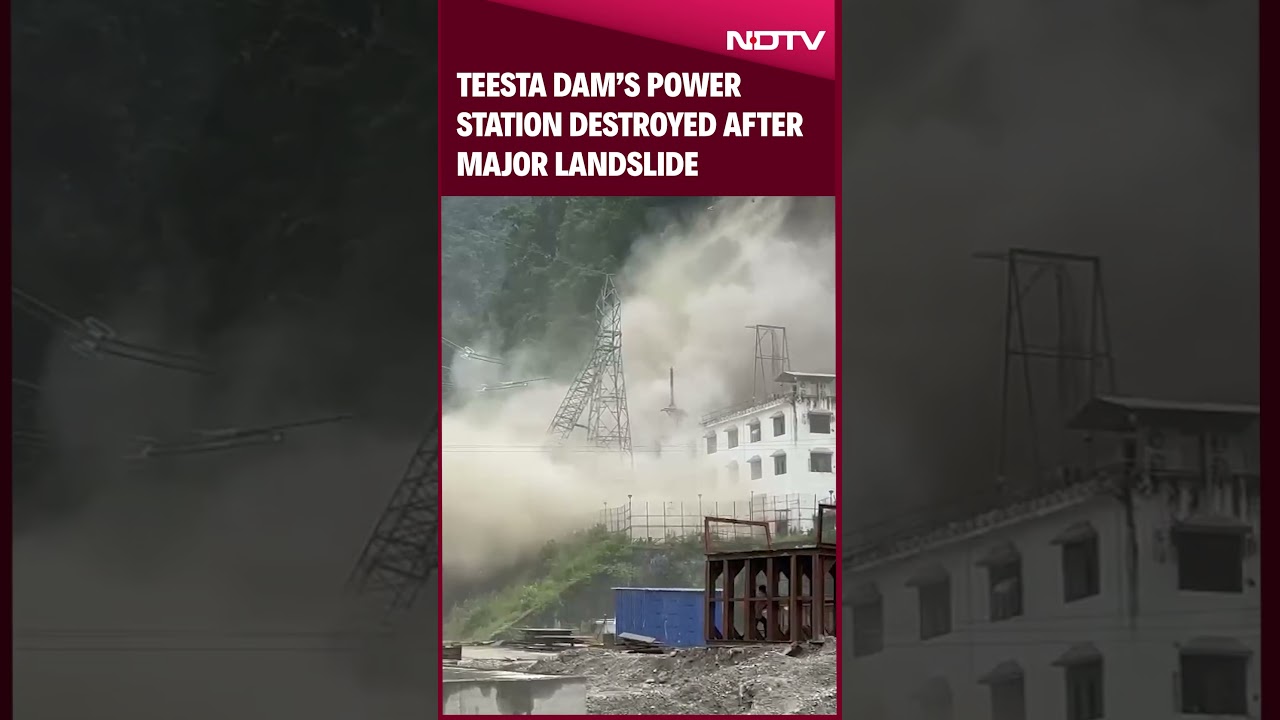 Teesta Dam's Power Station Destroyed After Major Sikkim Landslide