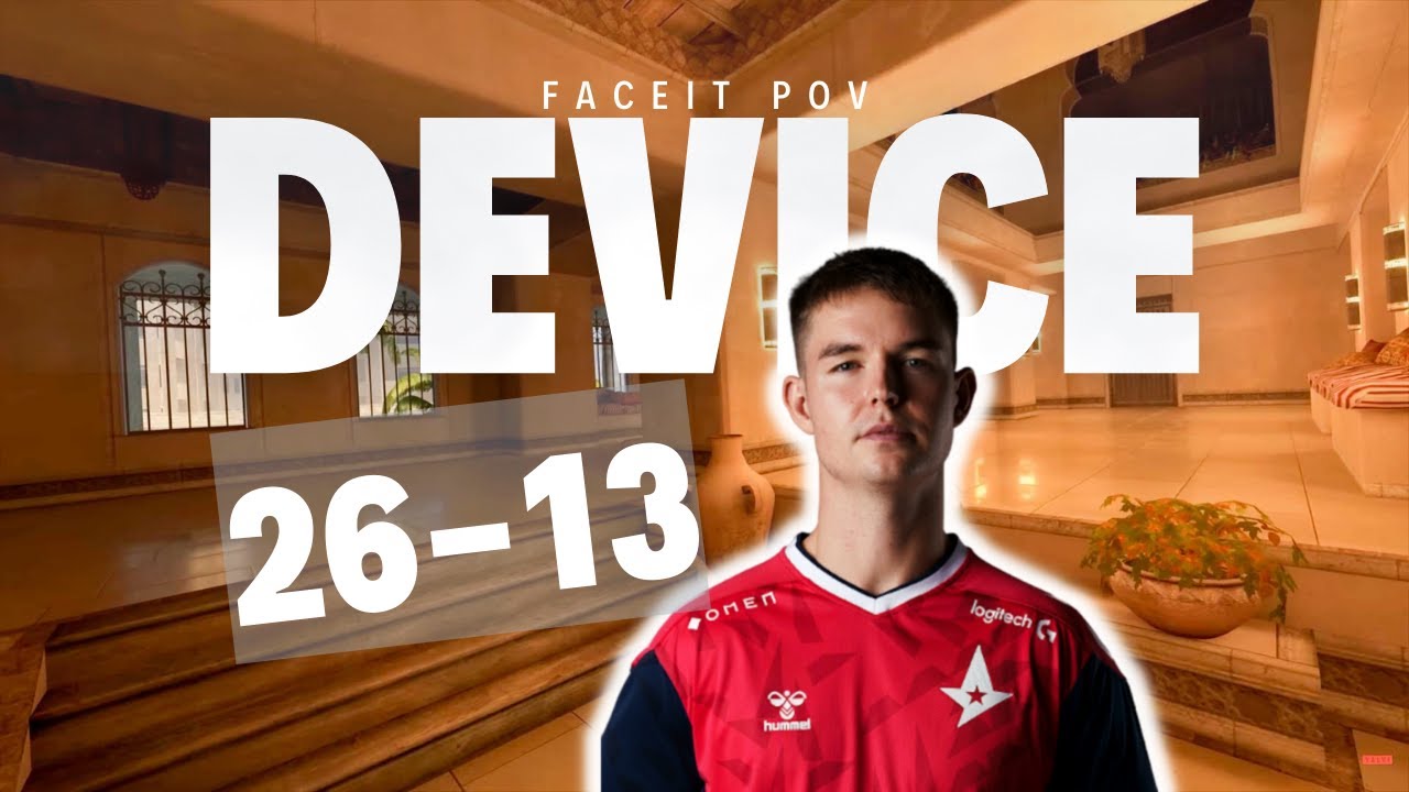 CSGO POV | device 26-13 5 stack FACEIT ranked / mirage POV / June 18, 2023