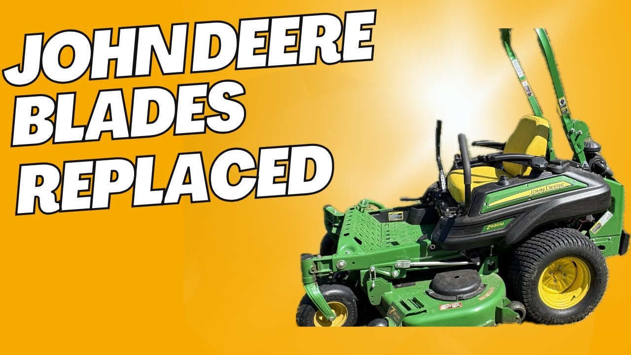 How to Replace John Deere Zero Turn Mower Deck Blades