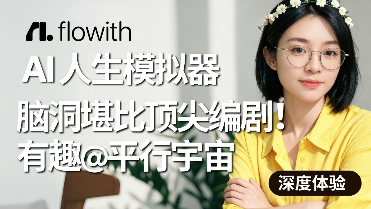 我把颜值设为1分，AI却让我逆袭成“华尔街恶魔”，还嫁给了盲人富豪？| 这款AI人生模拟器，脑洞堪比顶尖编剧！| 深度体验flolife，带你体验平行宇宙，另一种活法！