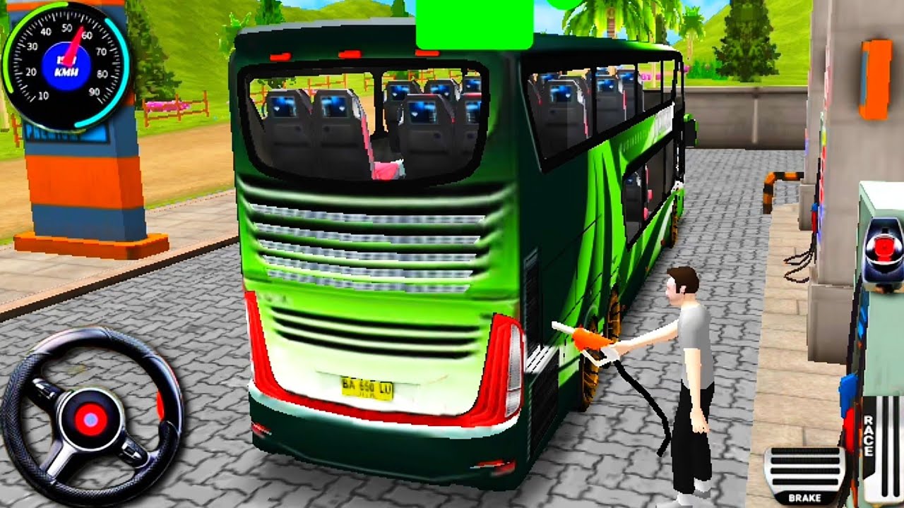 Bus Driving Game 2026 3D - Bus Refueling Petrol At Pump And City Driving - Bus Android Gameplay