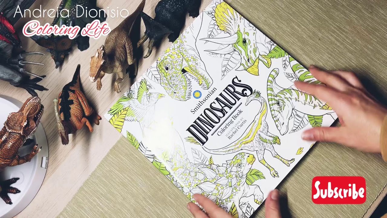 SMITHSONIAN DINOSAURS COLORING BOOK (Flip through)