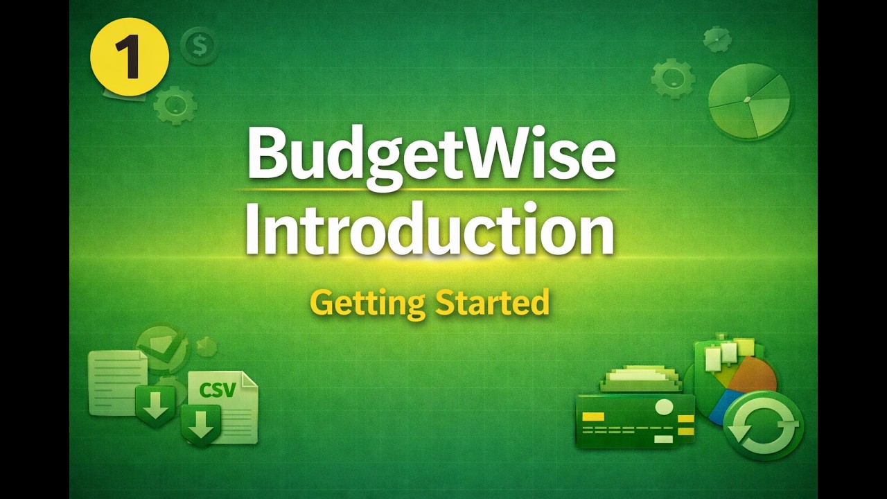 BudgetWise Tutorial #1 – Introduction, Macros & Navigation
