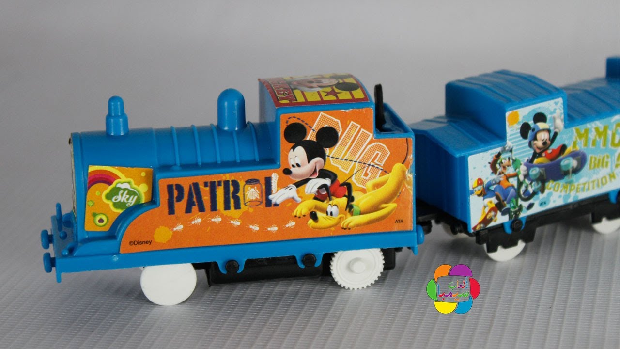 لعبة قطار ديزنى للاطفال العاب ميكى ماوس للبنات والاولاد Real Disney Train Game