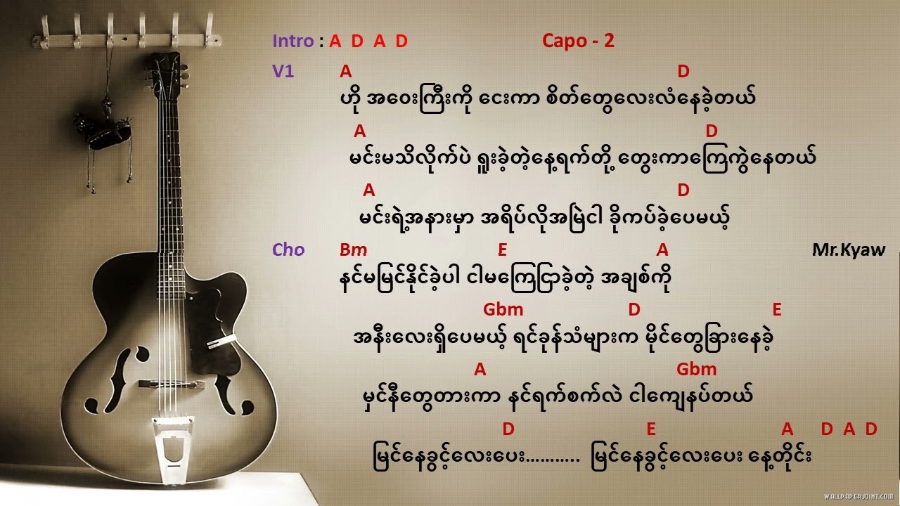 မြင်နေခွင့်လေး - အောင်ဖြိုး Cover by Glock