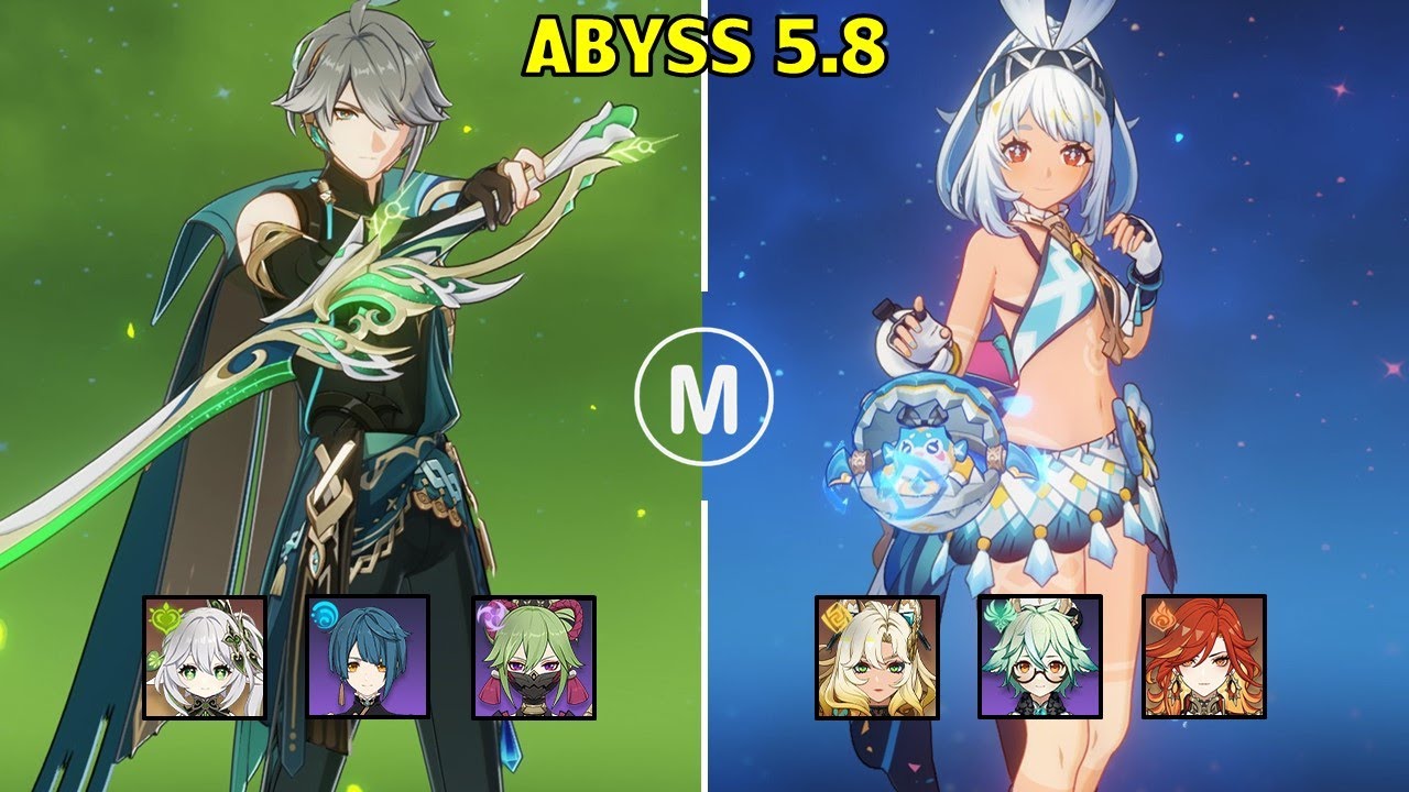 C1 Alhaitham Hyperbloom & C0 Mualani Vape - Spiral Abyss 5.8 Floor 12 9 stars Genshin Impact