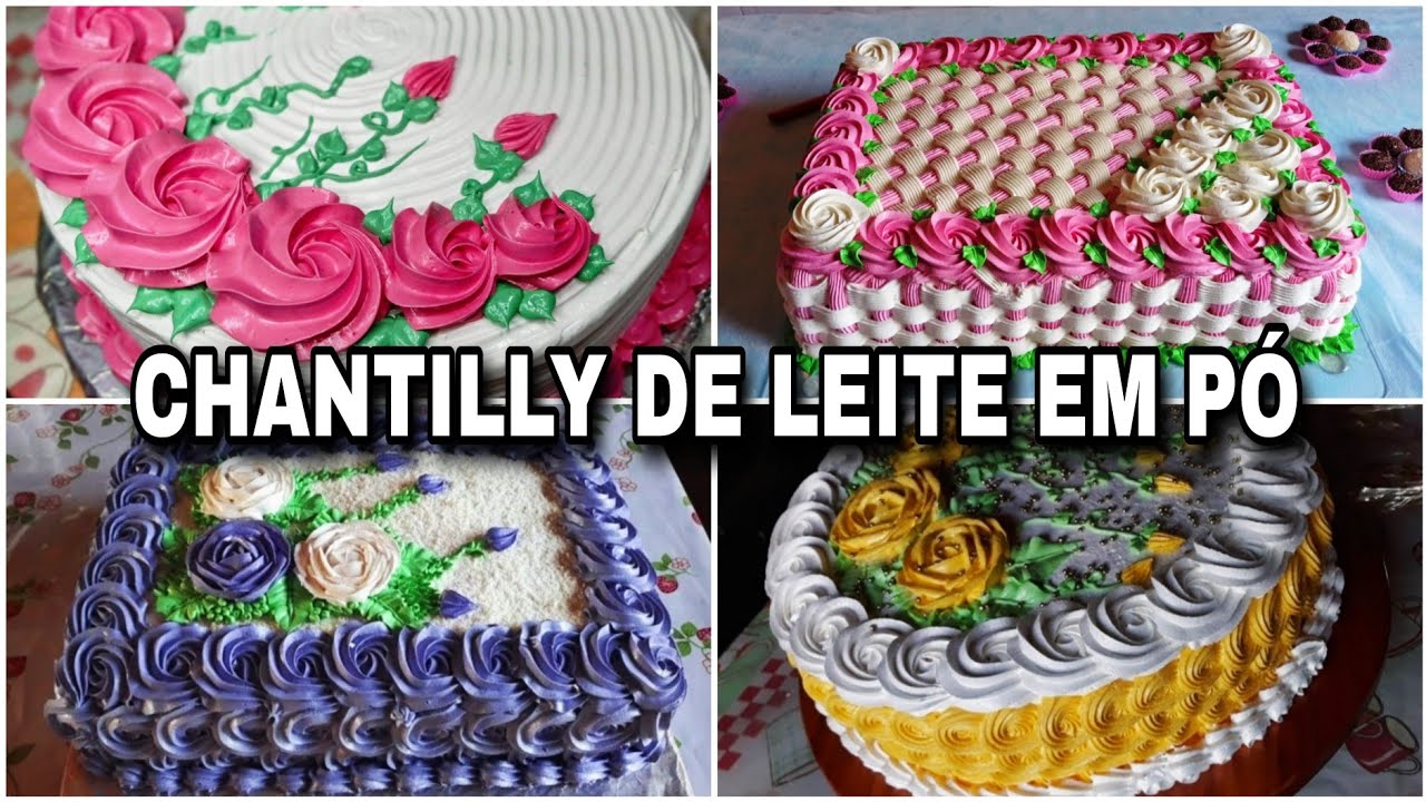 COMO FAZER CHANTILLY DE LEITE EM PÓ//PASSO A PASSO// GLACÊ PARA BOLOS.