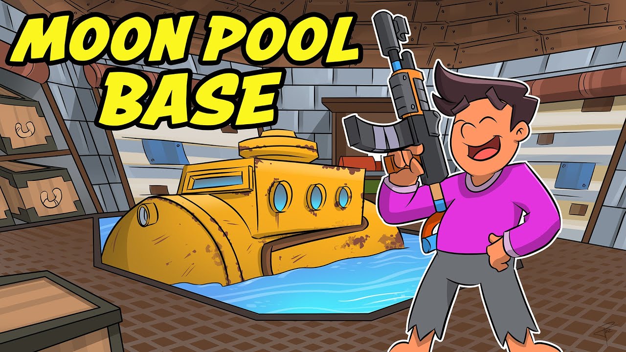 Living In The COOLEST MOON POOL Base EVER In Rust