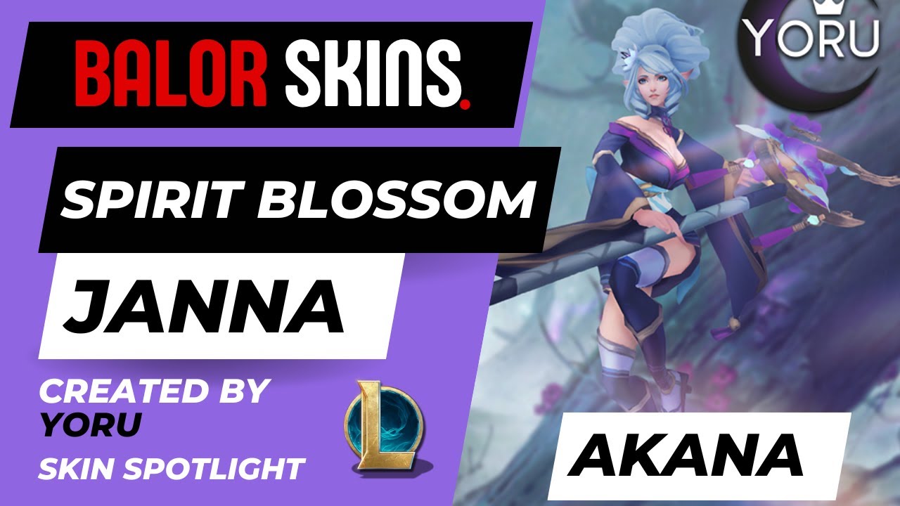 Spirit Blossom Janna (Akana) by Yoru Queen of Night | League of Legends Custom Skin Spotlight