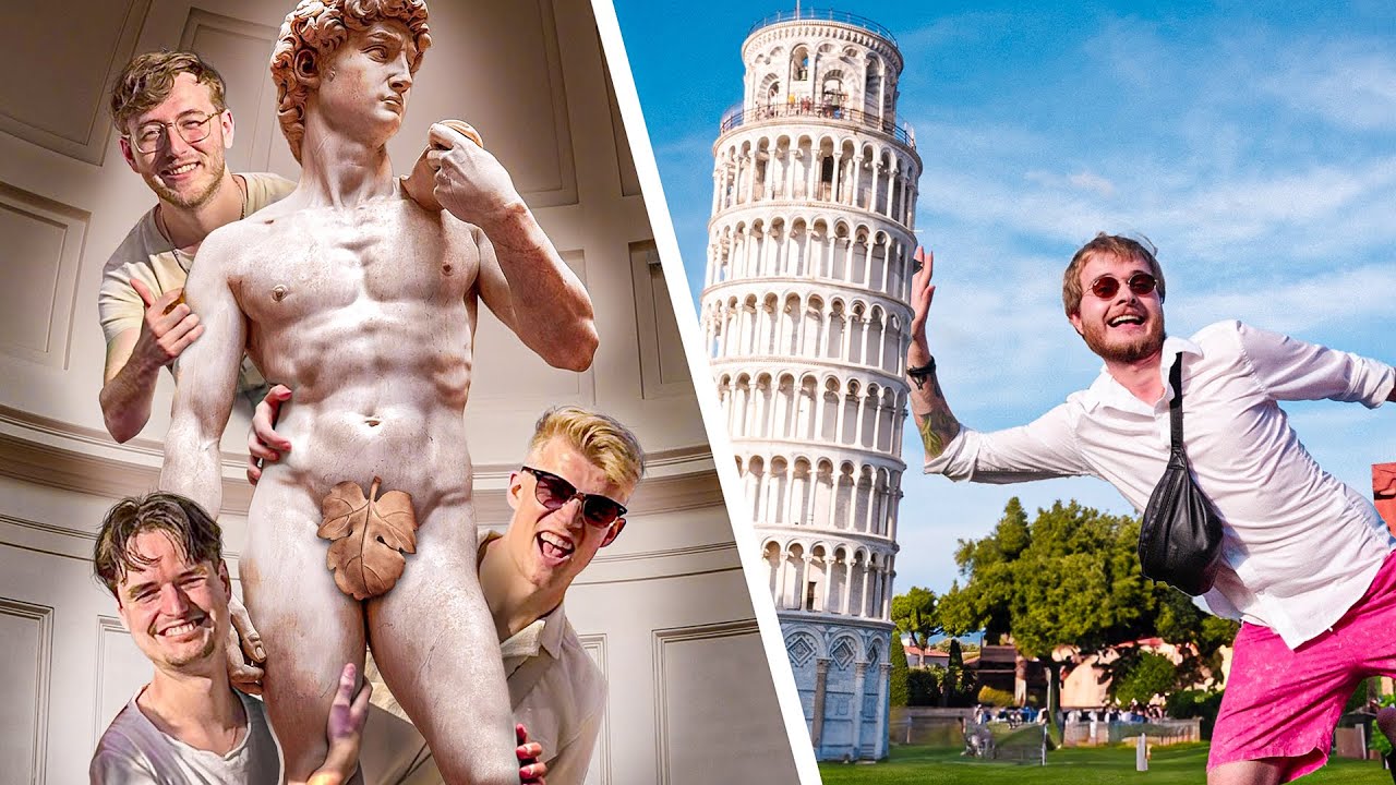 MAKKERS hangen de TOERIST uit in PISA en FLORENCE