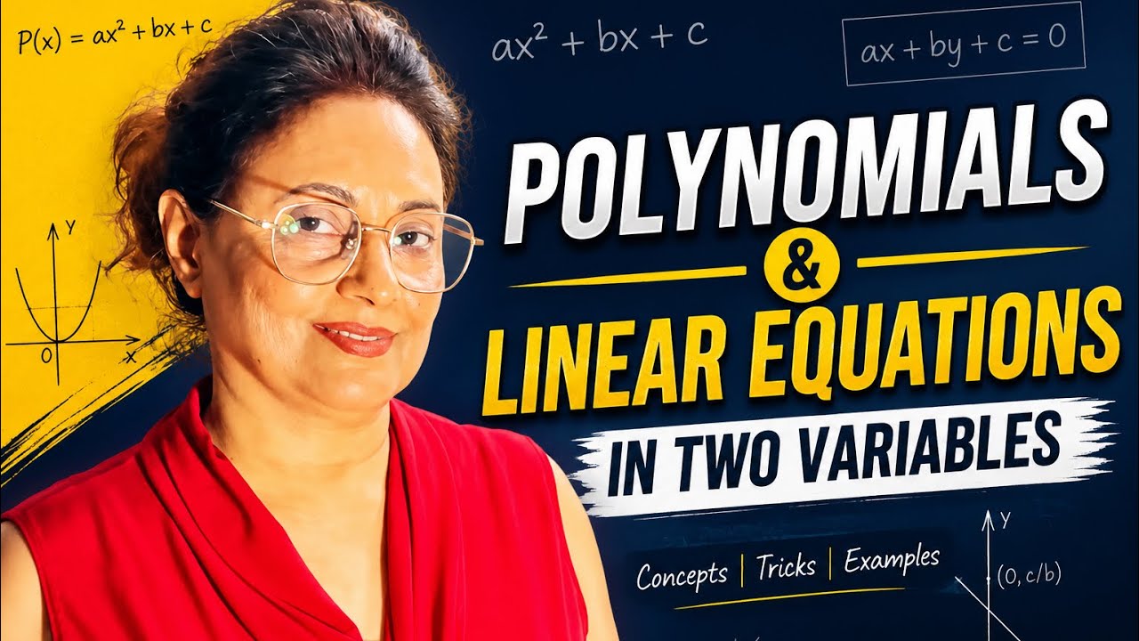 Class 10 maths revision series- polynomials and linear equations in two variables 