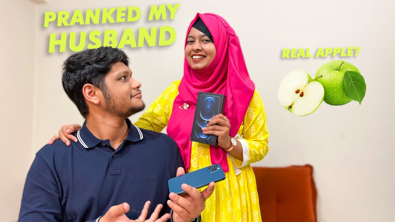 Pranked My Husband With Real Apple! | He Got Emotional 😭 | Valentine's Special