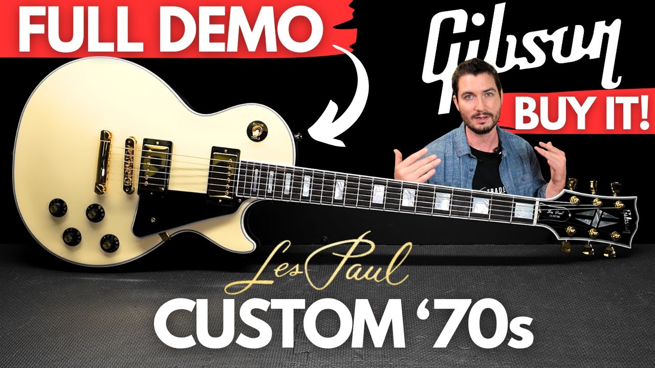 НОВАЯ Gibson USA Les Paul Custom '70s ПОЛНАЯ ДЕМОНСТРАЦИЯ (КУПИТЬ!)
