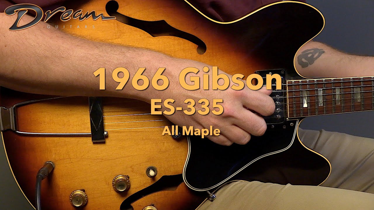 Dream Guitars - 1966 Gibson ES-335, All Maple #guitardemo #electricguitar #vintagegibson
