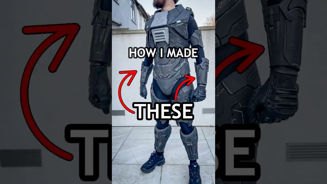 HALF-LIFE 2 - HEV SUIT GAUNTLETS! (Foam Armor Cosplay) #halflife #halflife2 #gordonfreeman