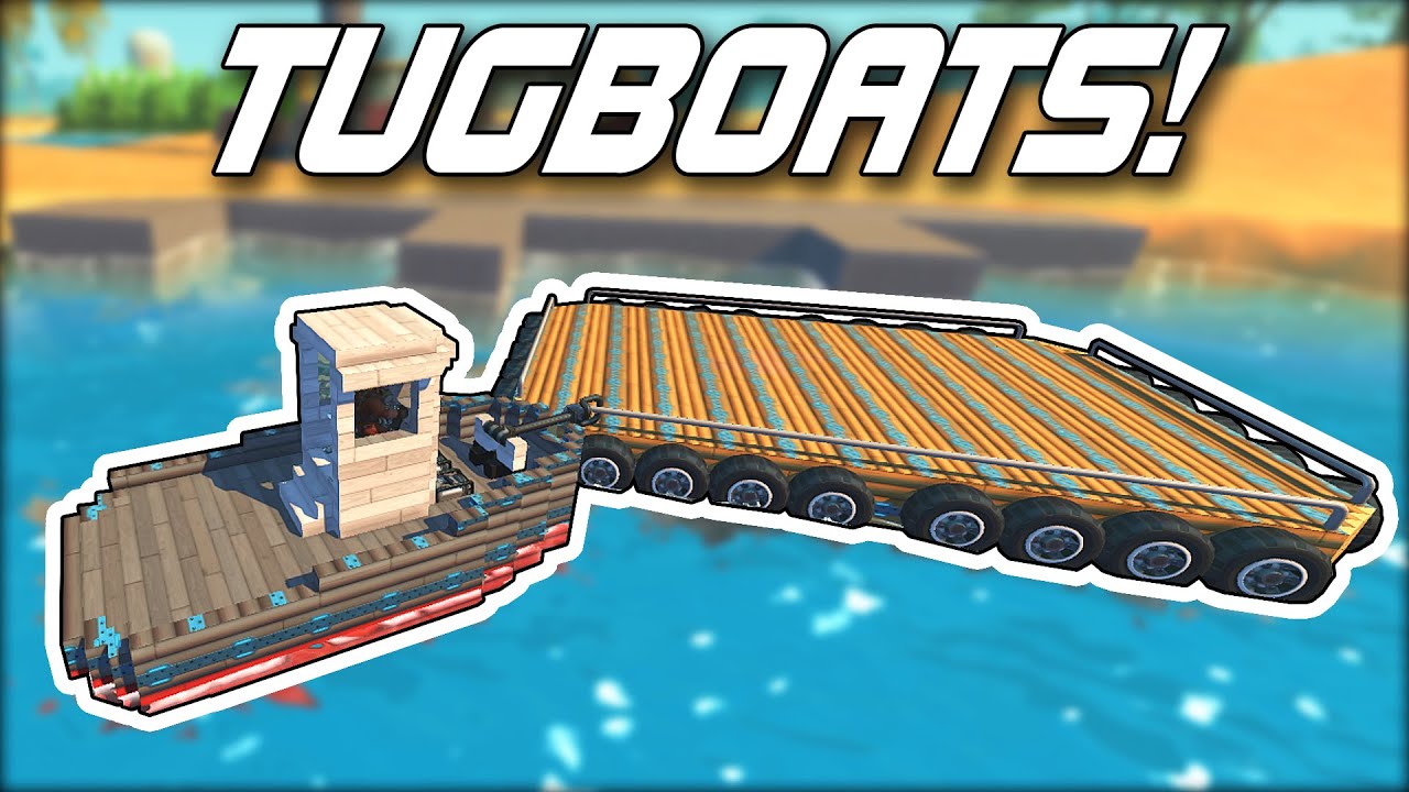 NOOB vs PRO: Tugboat Challenge! (Scrap Mechanic Gameplay)