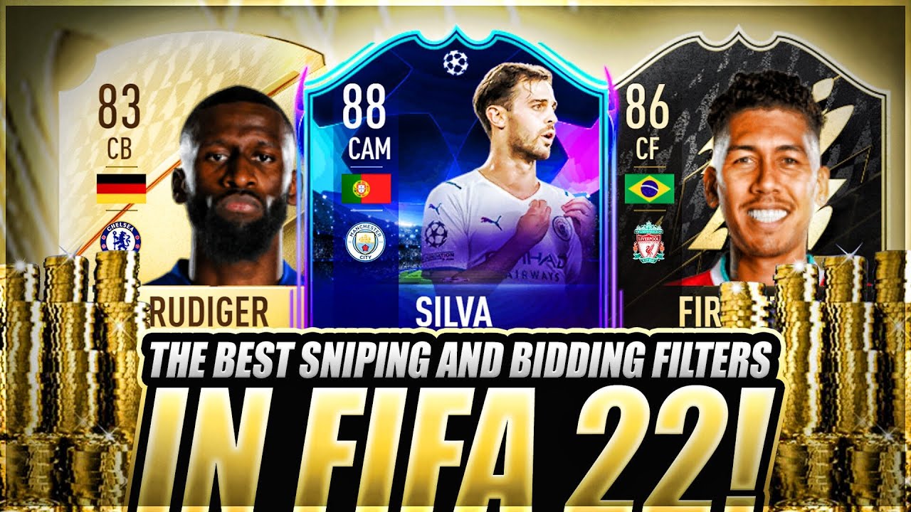 BEST SNIPING AND BIDDING FILTERS ON FIFA 22! EASIEST WAY TO MAKE COINS ON FIFA 22! MAKE 100K COINS!