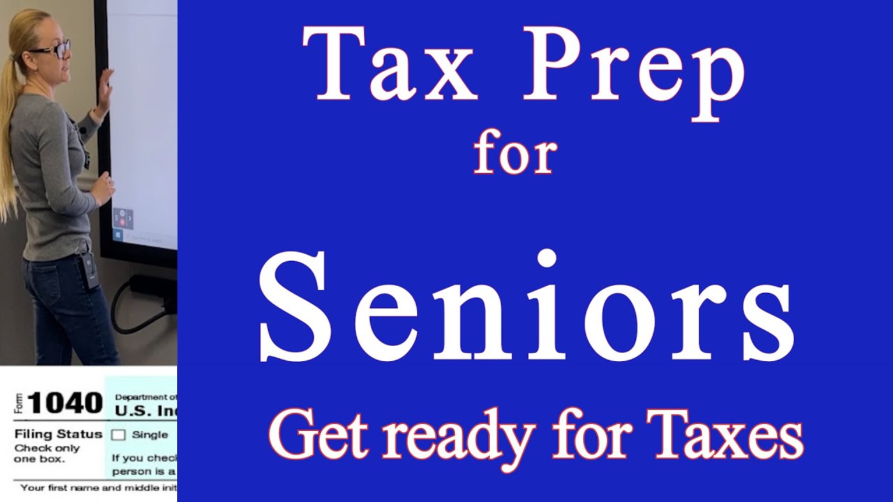 Income Tax Checklist for Seniors, Includes forms needed to efile, 1040, 1040SR