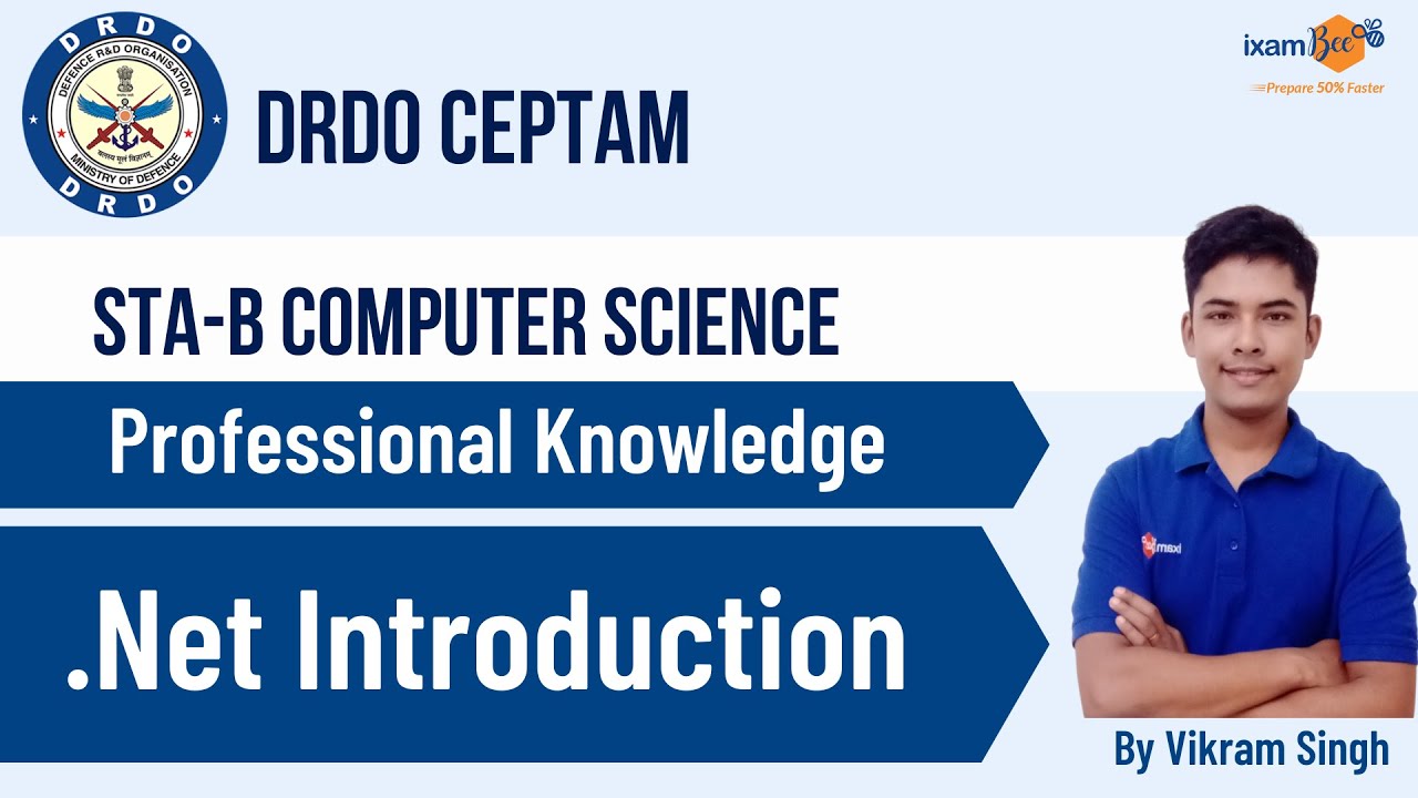 DRDO CEPTAM STA-B 2022 Computer Science | .Net Introduction | By Vikram Singh