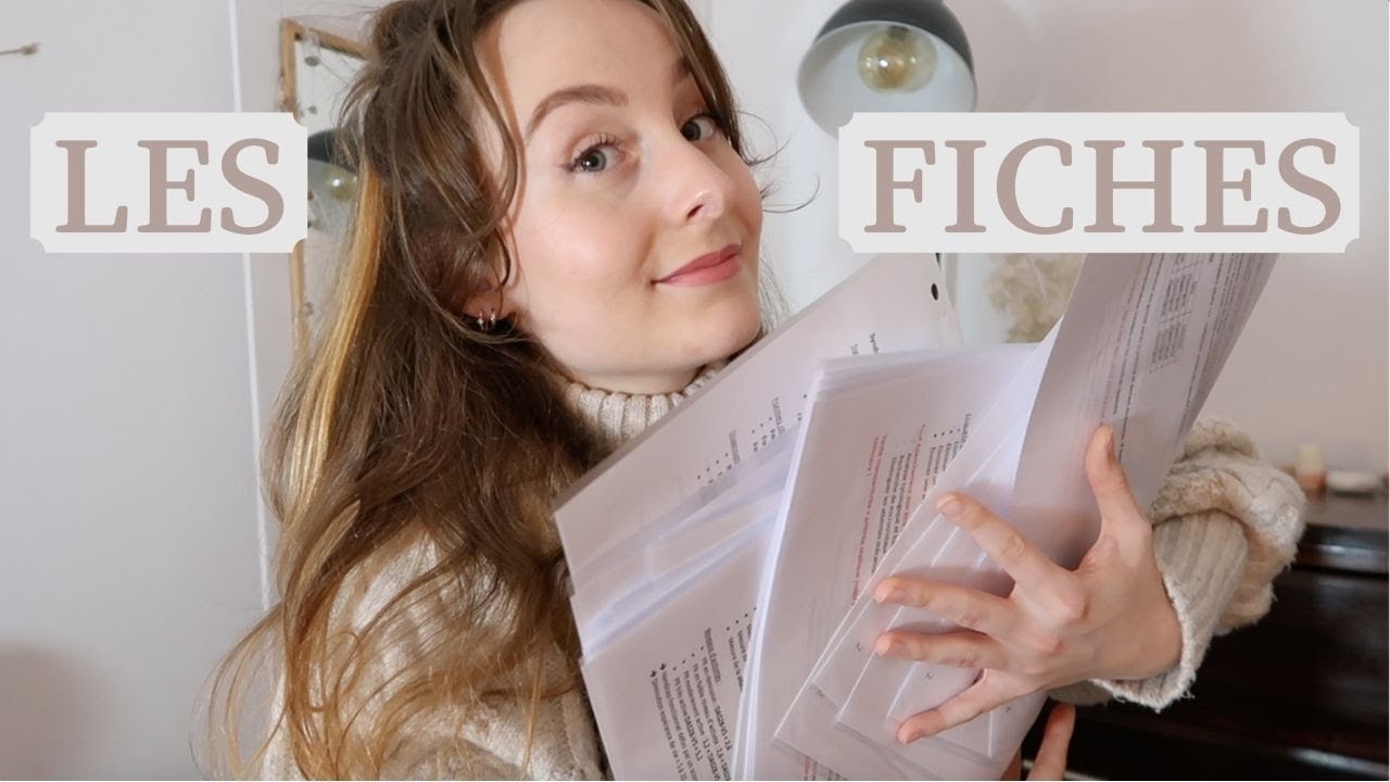 Comment je fais mes FICHES de révision ?