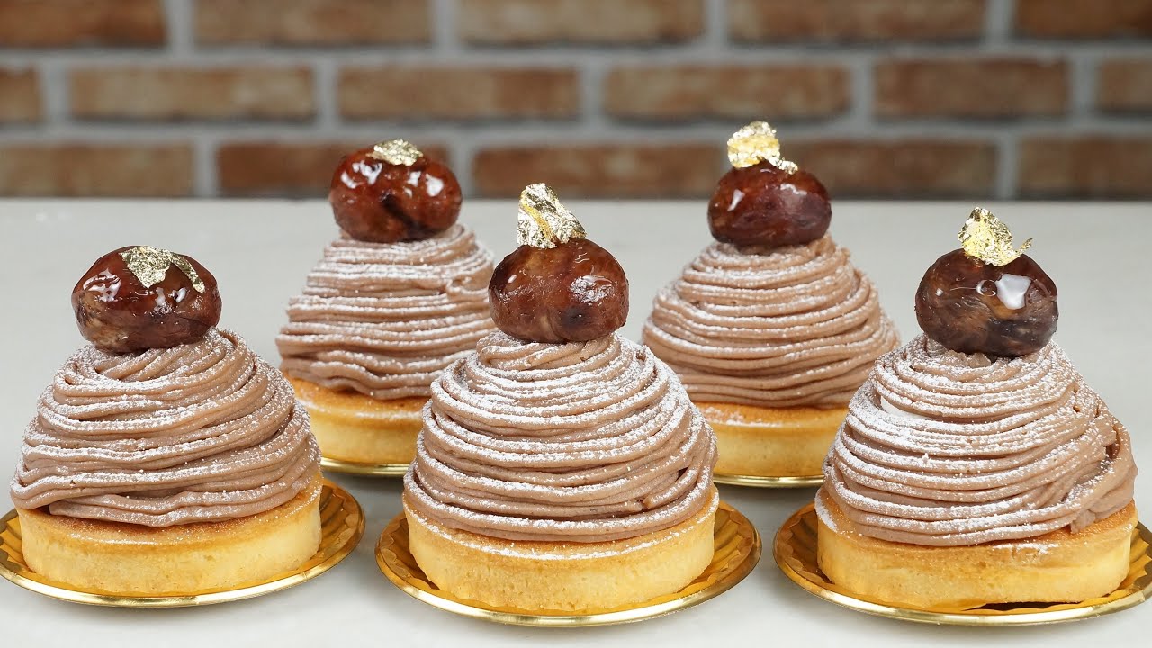 Mont Blanc 몽블랑 Marron Tart 마롱타르트 l 쿠킹배 Cooking Bae