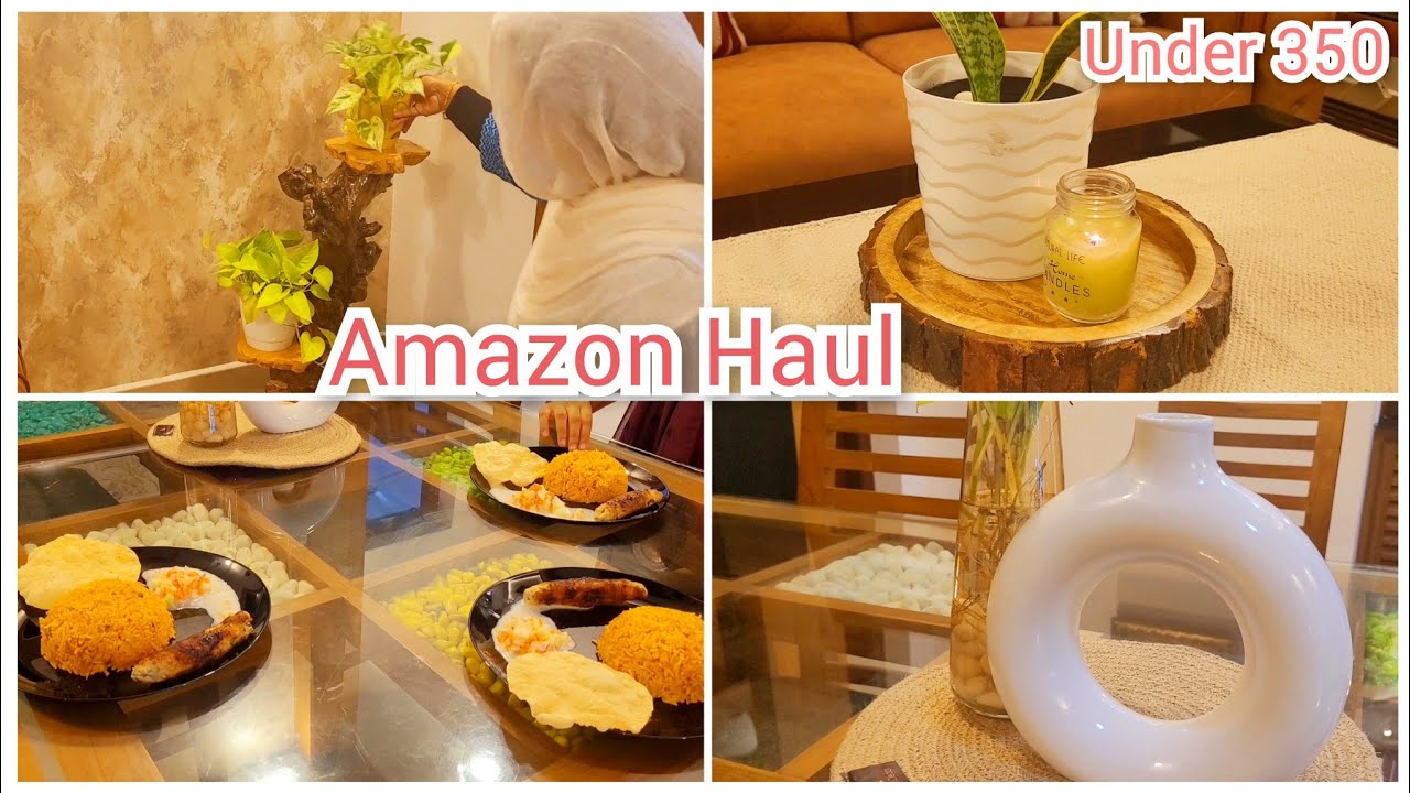 Affordable Home Decor Haul | Under ₹350/- | Lunch Meal Combo |Tomatoe Rice & Chicken kebab