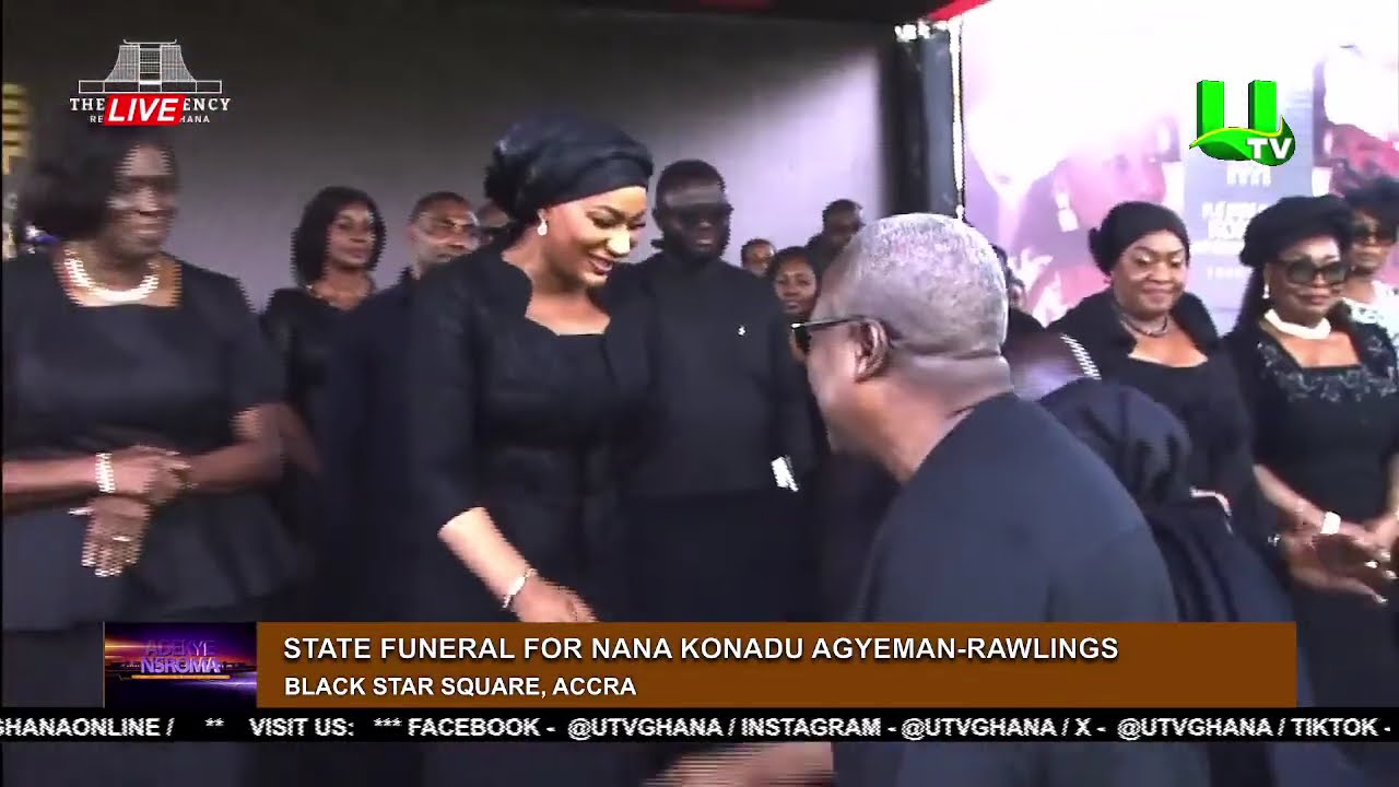 GHANA BIDS FINAL FAREWELL TO FORMER FIRST LADY NANA KONADU AGYEMAN-RAWLINGS 28/11/2025