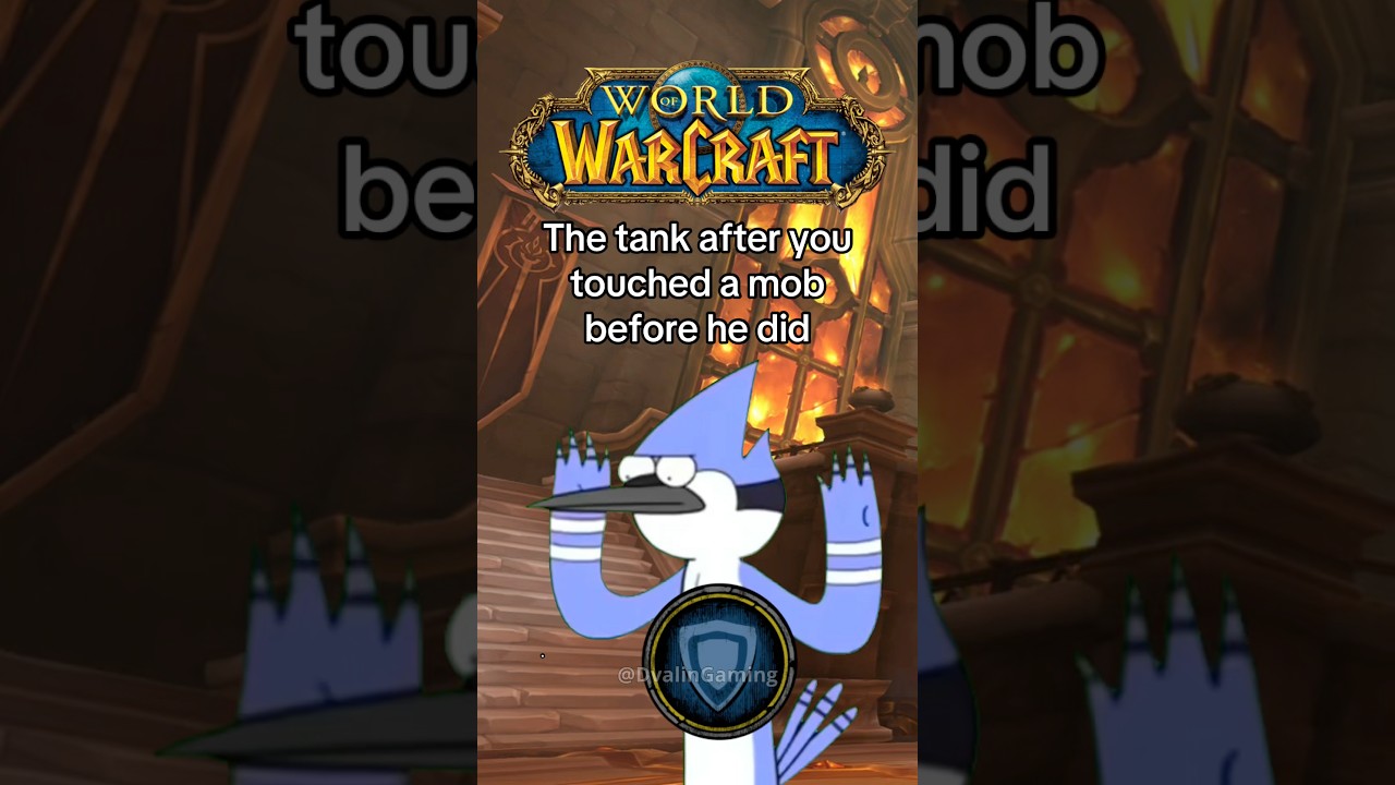 The tank after you touched a mob before he did #worldofwarcraft #warcraft #mmo #mmorpg #gaming