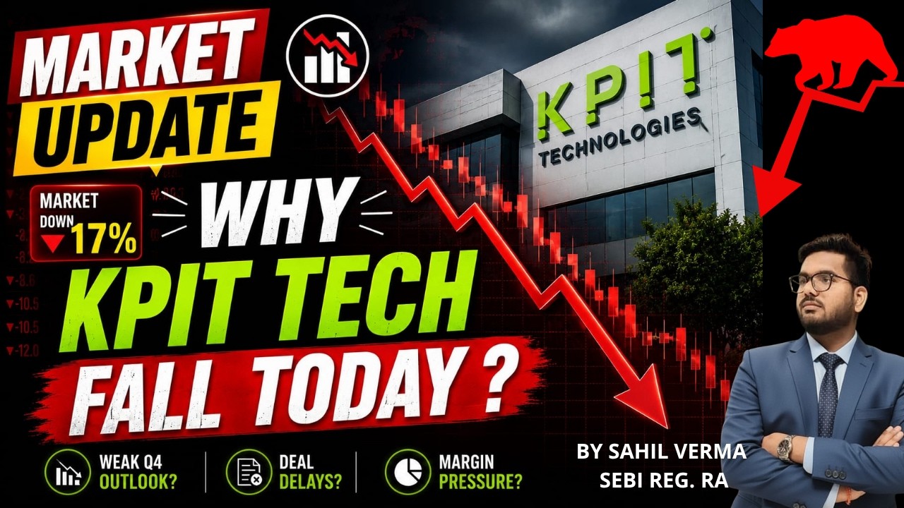 Why KPIT TECH FALL 17% , Market Update #marketwithsahil