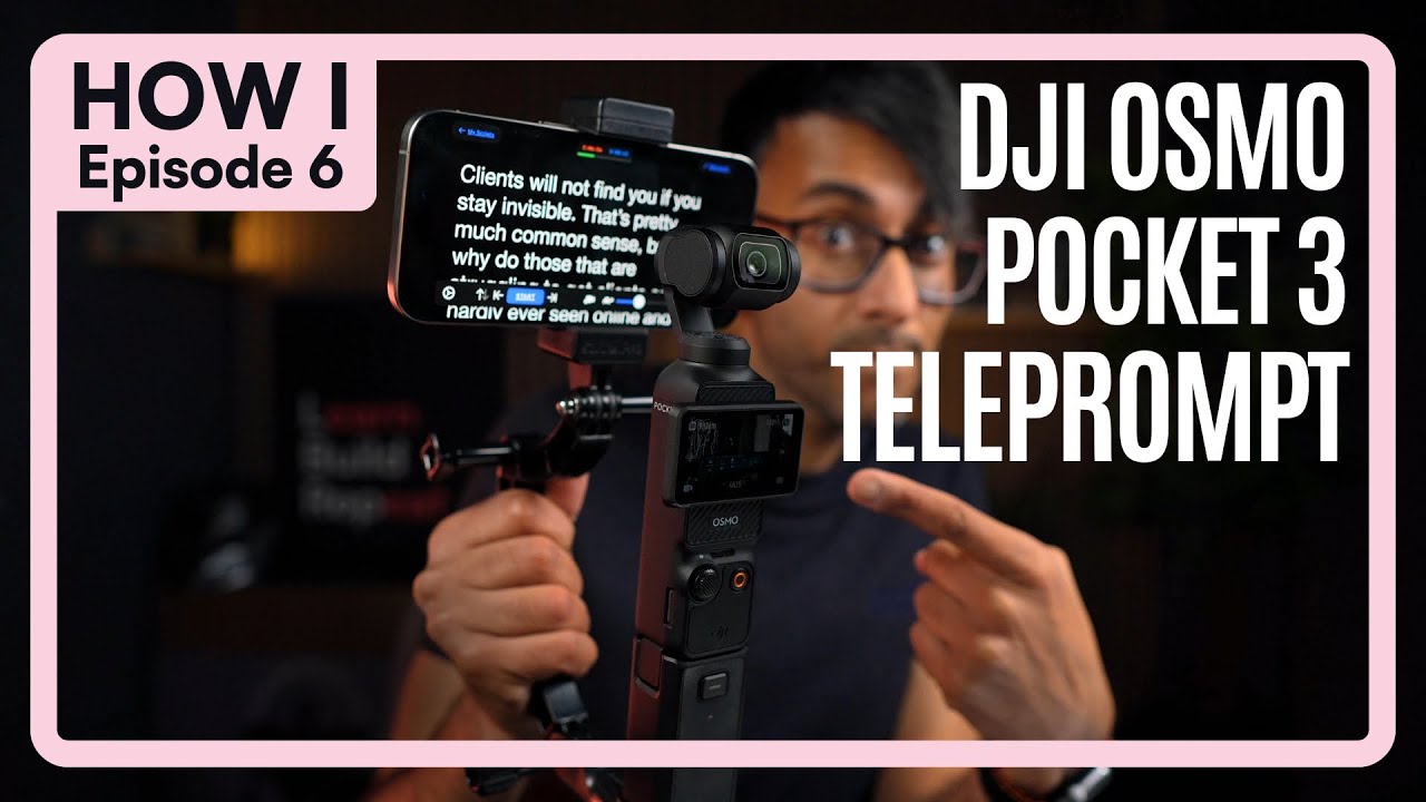 Как я использую телесуфлёр с помощью DJI Osmo Pocket 3 — СУПЕР ХАК!