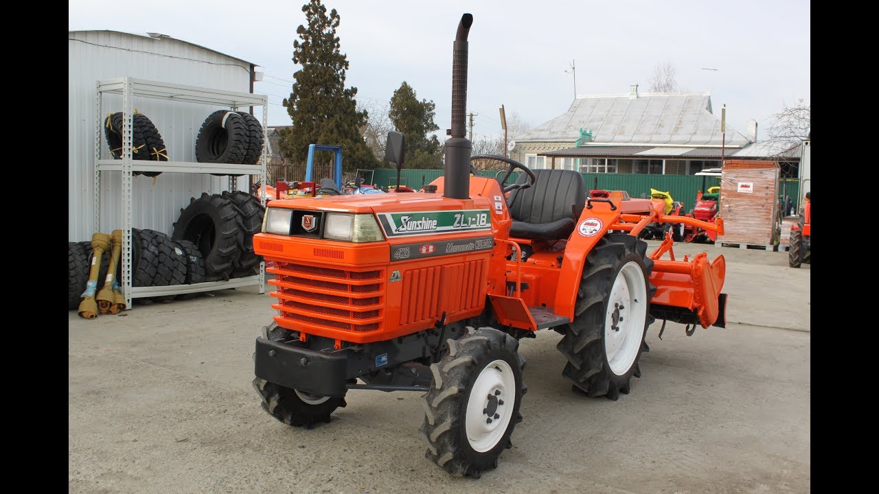 Минитрактор Kubota ZL1-18D.Обзор характеристик.