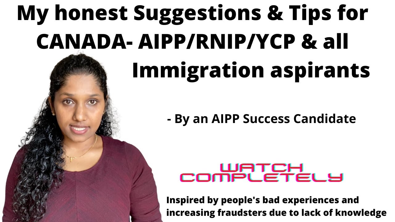 Yukon CP- AIPP- RNIP Canada Immigration - Honest suggestion for job seekers(Tips) - DIY - Save money