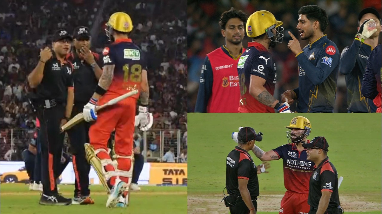Virat Kohli enormous argument after Shubman Gill cheating on dropped catch in RCB vs GT IPL Final