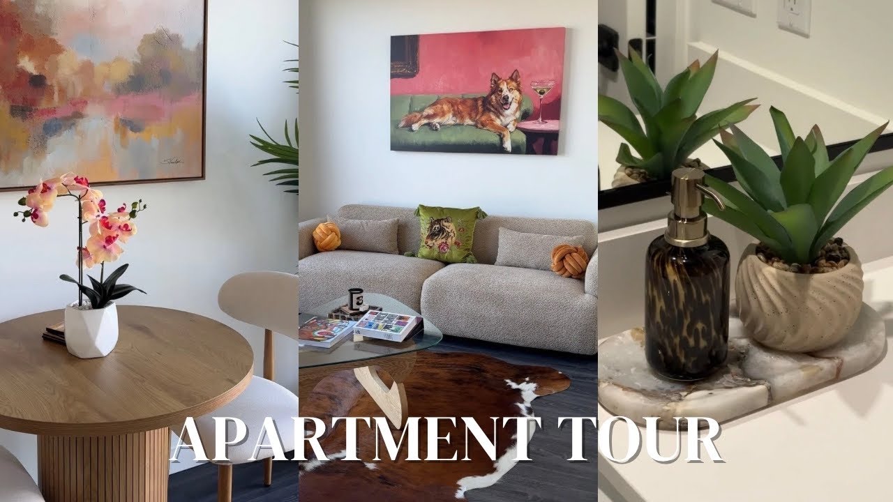 apartment tour + curly hair care routine