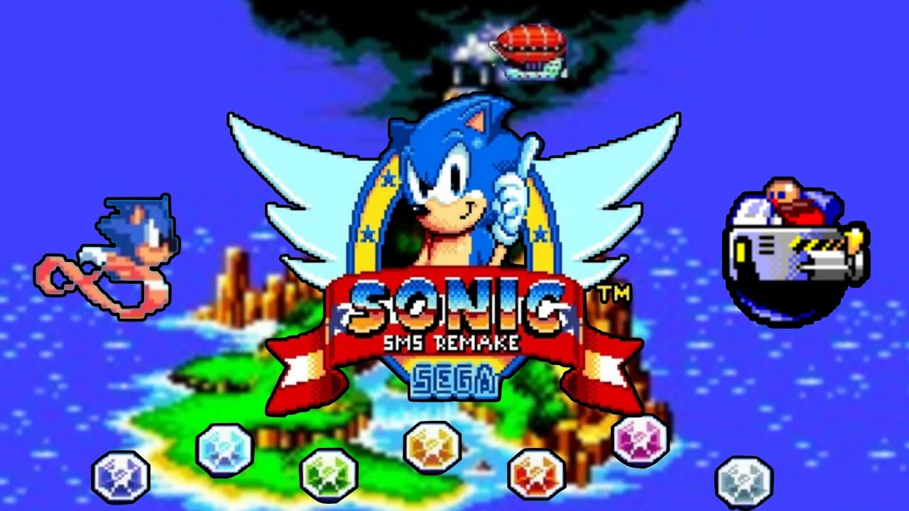 Sonic the Hedgehog 1 (SMS Remake) - Complete Game, All Chaos Emeralds, No Deaths (1080p/60fps)